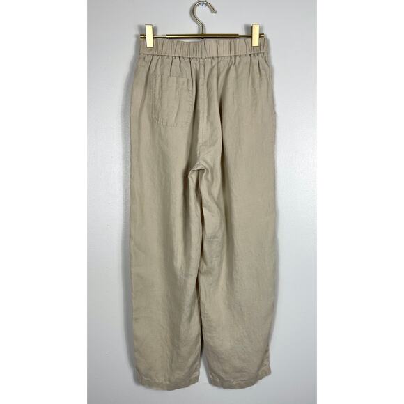 Quince 100% European Linen Pants Driftwood Bridge XS Beachy Lagenlook Resort - Picture 6 of 11